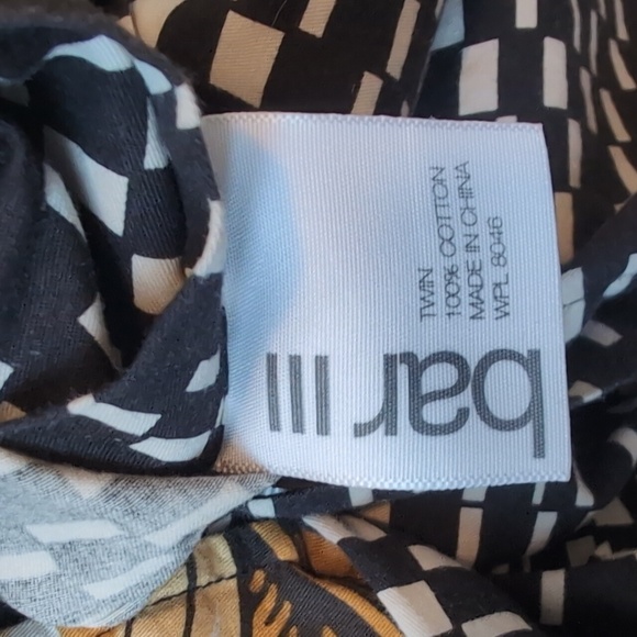 Bar III Reversible Tulip Floral Multicolor Cotton Duvet Comforter Cover Twin - Picture 4 of 8